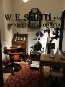 Photograph, Janice Cook, 1930s Optometric Consulting Room in Kett Museum, 07/06/2019