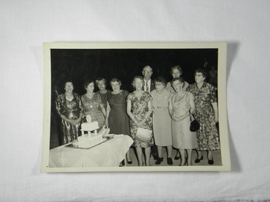 black and white photograph, 1962 (exact); 1962 fifty years reunion