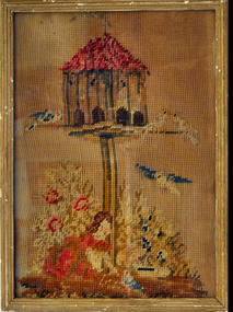 Tapestry - framed, approx. 1850's