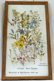 Painting, Dawson, (Miss), Orbost Wild Flowers, approx. 1896