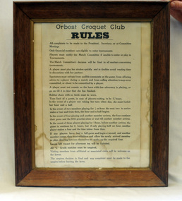 Rules of croquet club