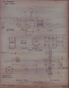 drawing - graphic, Mr Brodribb's Maize Shelter, 6.8.1918