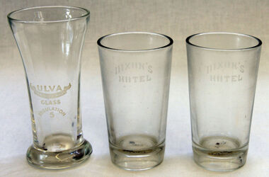 beer glasses, first half 20th century