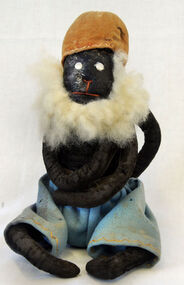 toy monkey, Kerr, Hilda (nee Temple) wife of Dr Kerr, W.W.1