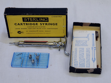 syringe, Amalgamated Dental Trade Distributors Ltd, 1977