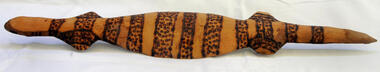 carved goanna