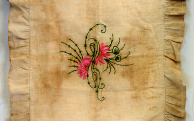 cushion cover, Eaton, Julia (Mrs) nee Thomas, first half 20th century