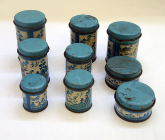 cannisters, c. late 19th early 20th century