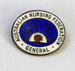 badge, Austalian Nursing Federation, c. 1920s