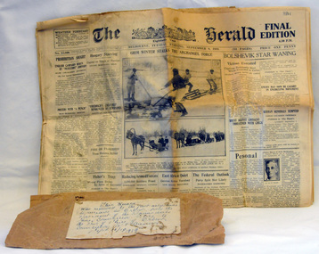 newspaper, Sept 9 1919