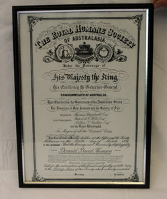 certificate/award, after 1934