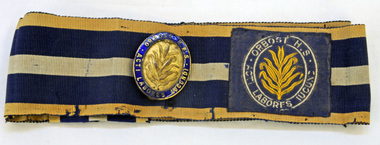 hat band and badge