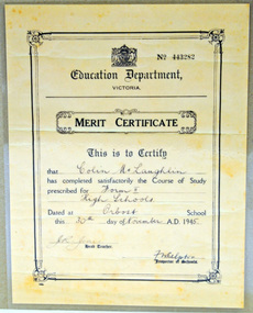 certificate, Phillips, John, 2012