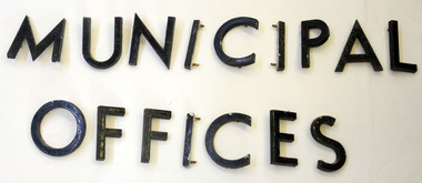 metal letters, Before 1969