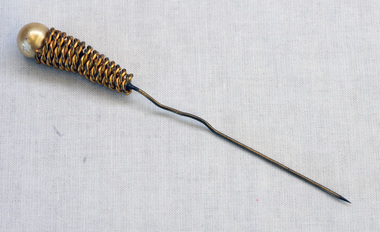 hat pin, late 19th -early 20th century