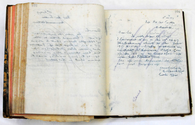 letter book, before 1919
