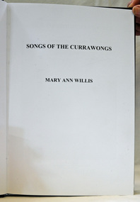 book, Songs of the Currawongs, 2011