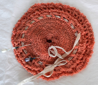 hat pin cushion, !920's - 1930's