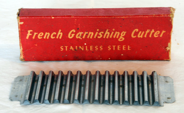 garnishing cutter blade, 1960's - 1970's