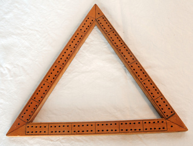 cribbage board, mid 20th century