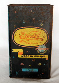confectionery tin, C 1950's
