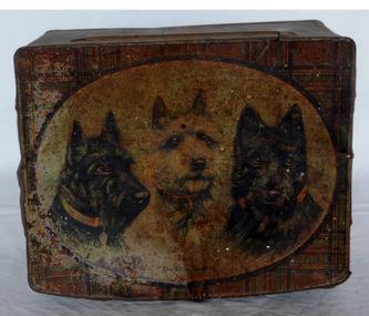 biscuit tin, C 1930's - 1950's