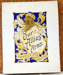 writing pad, Our Allies Arms Freedom's Cause, WW1