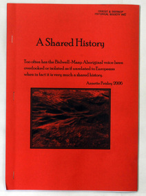 book, Peisley, Annette, A Shared History, 2006