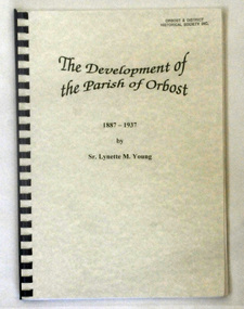 book, Young, Sister Lynette, The Development of the Parish of Orbost, November 1980