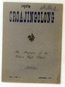 magazine, Croajingolong 1954, 1954