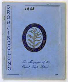 magazine, Croajingolong 1958, 1958
