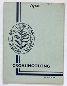 magazine, Croajingolong 1960, 1960
