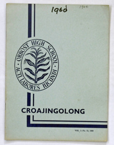 magazine, Croajingolong 1960, 1960