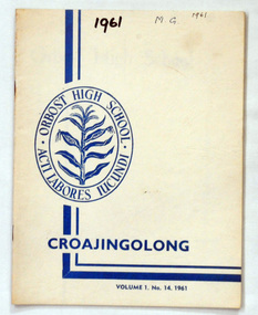 magazines, Croajingolong 1961, 1961