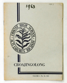 magazines, Croajingolong 1963, 1963