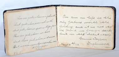 autograph book, Early 20th century