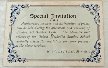 invitation, 1930