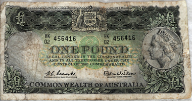 £1 note, 1966