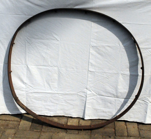wagon wheel rim, mid 19th century -mid 20th century