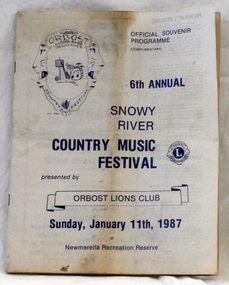 souvenir program, 1987