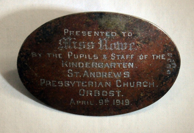 plaque, 1918