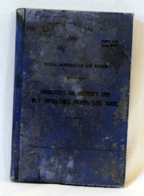 book, Observer's Air Gunner's and W/T Operator's Flying Log Book, 1938