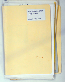 folder of documents, 1963-1993