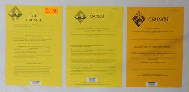 newsletters, The Crunch, 1995 1996