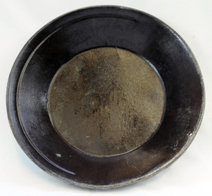 gold panning dish, mid - late 19th century