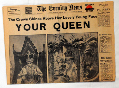 newspaper, The Evening News, June 2, 1953