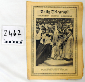 newspaper supplement, Coronation Picture Supplement, June 3 1953