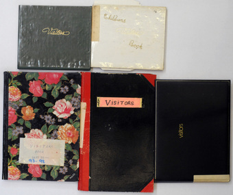 visitor books, 1987 -1989