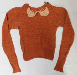knitted jumper, Burton, Marjorie, 1938 - 1940