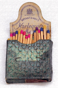 match box and matches, mid 20th century